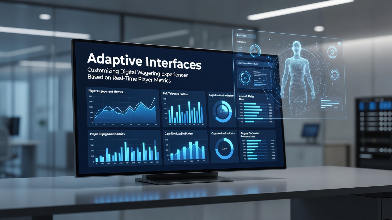Adaptieve interface die spelerdata toont op een digitaal gokplatform