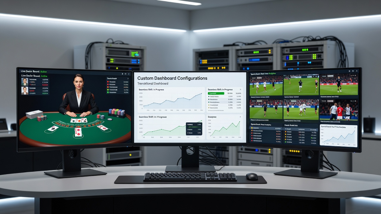 Split-screen view of roulette table and live soccer match with overlaid stats