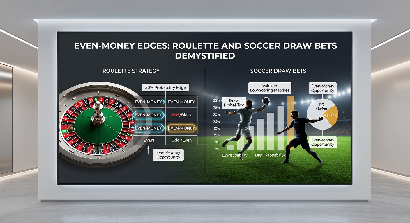Grafiek met house edge in roulette vergeleken met draw-probabiliteiten in topvoetbalcompetities, met lijnen die value-momenten highlighten