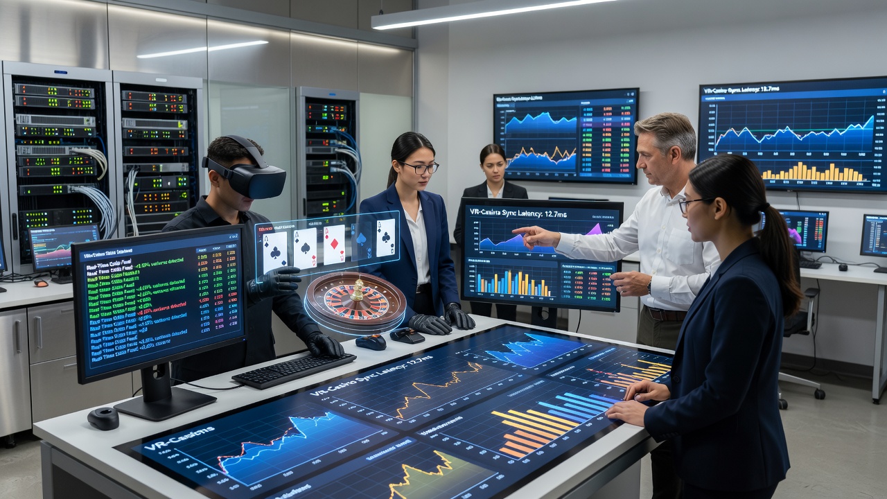 Diagram van synchronisatie tussen VR interfaces en globale odds netwerken