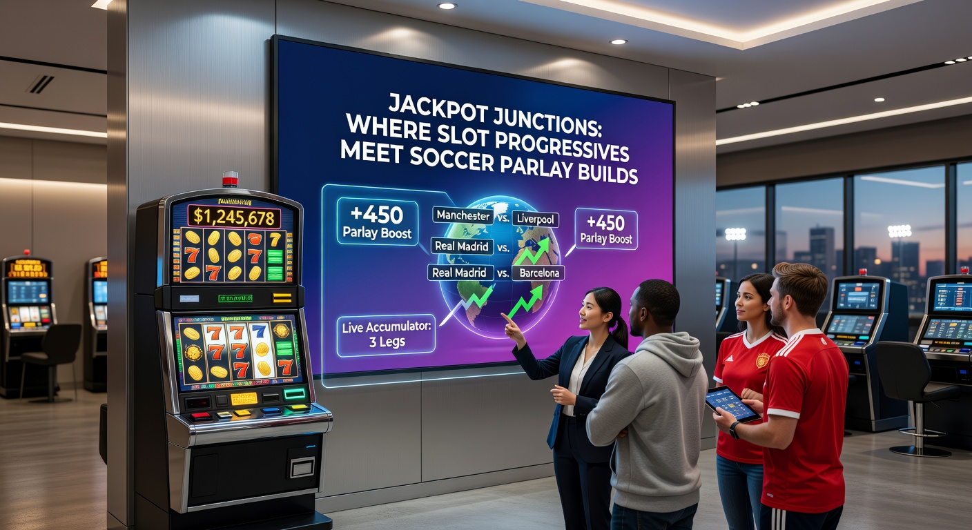 Grafiek met groei van progressieve jackpots tijdens live voetbalwedstrijden en parlay uitbetalingen