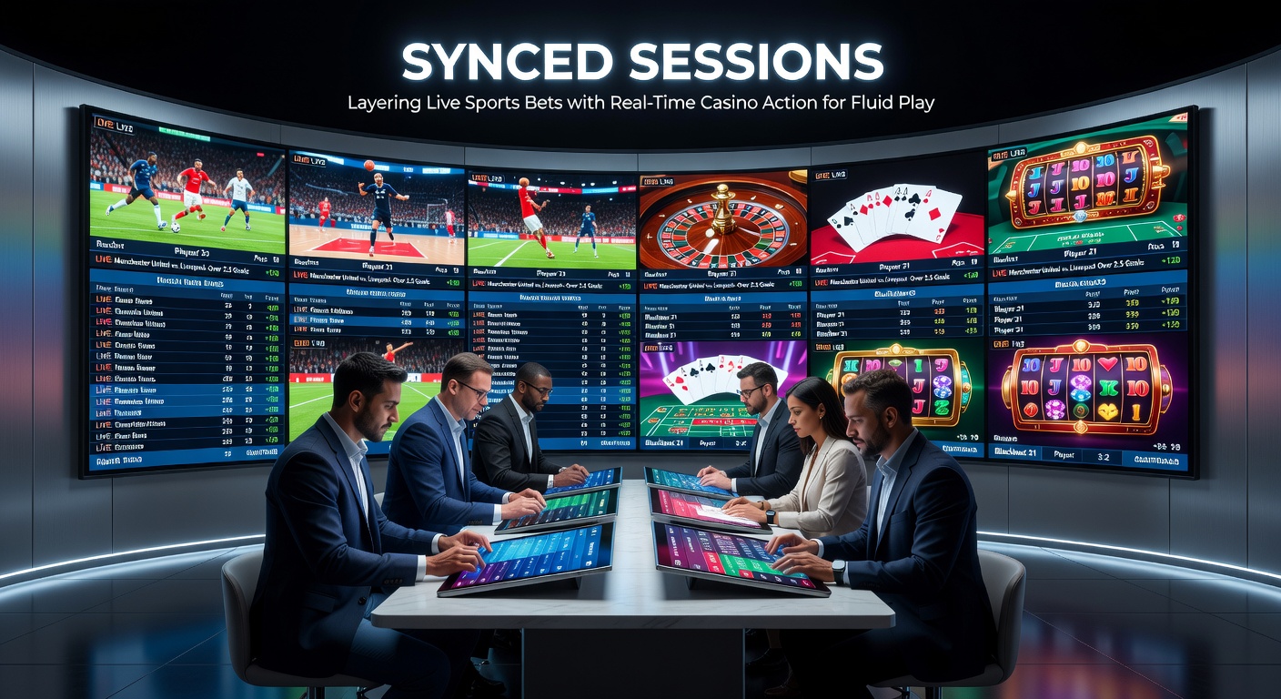 Mobiel scherm met gesplitst live basketbal en draaiende slots in een synced goksessie